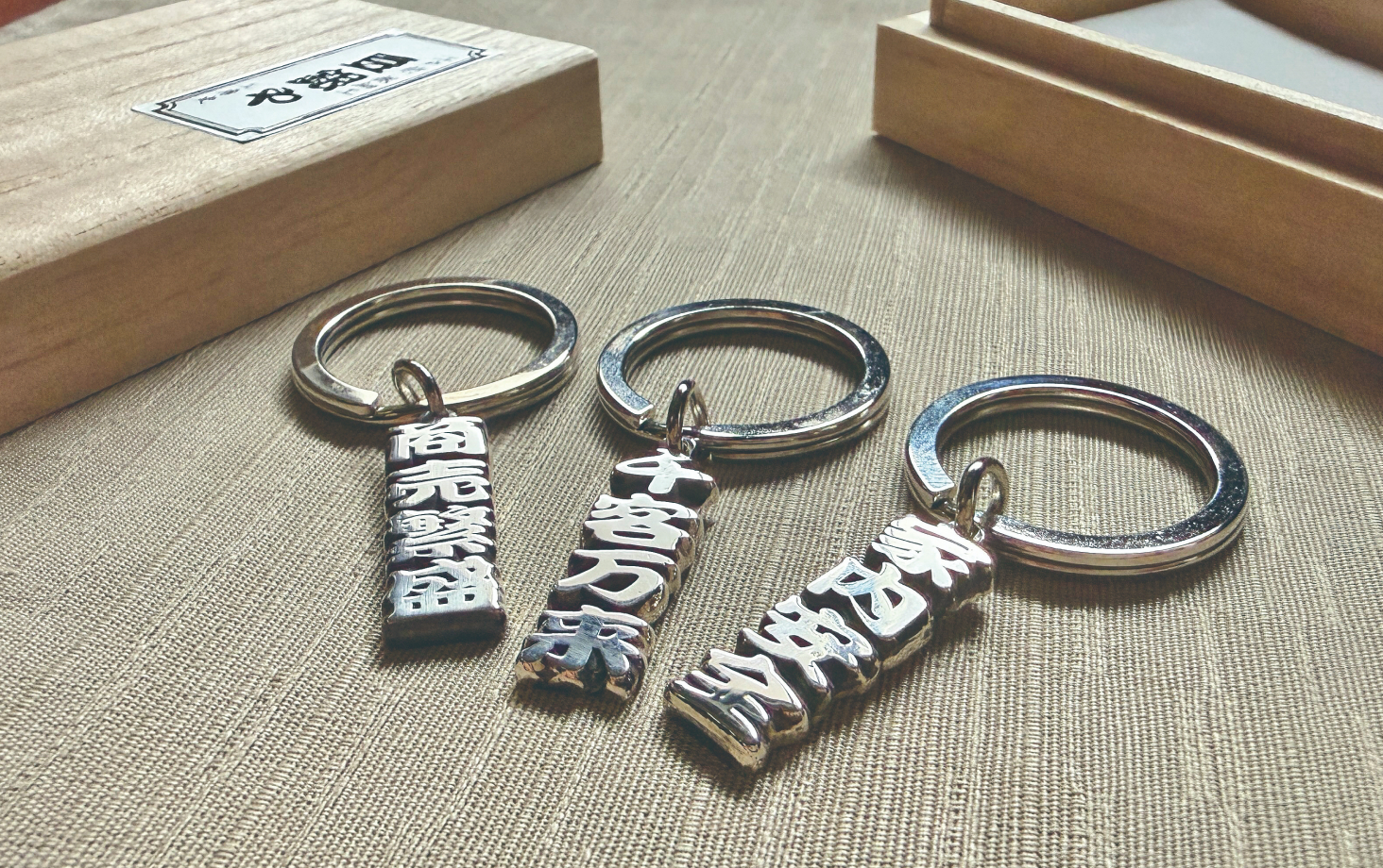 Mamegin straps, with prayers for a 