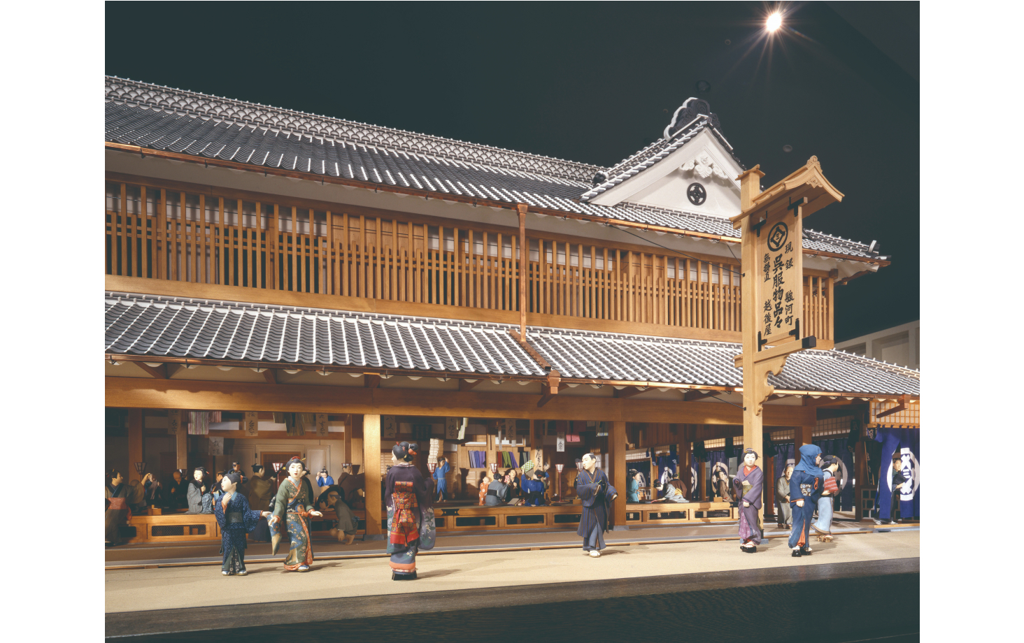 三井越後屋江戸本店模型（江戸東京博物館）
